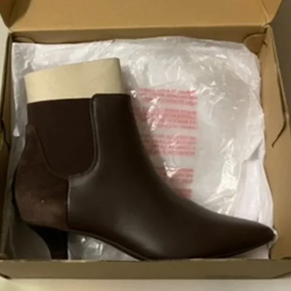 Clarks Women's Kepley Erin Fashion Boot Dark Brown Leather 9 M - Picture 5 of 10